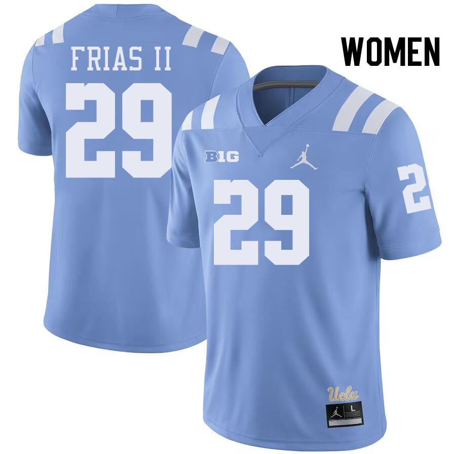 Women #29 Anthony Frias II UCLA Bruins College Football Jerseys Stitched-Power Blue